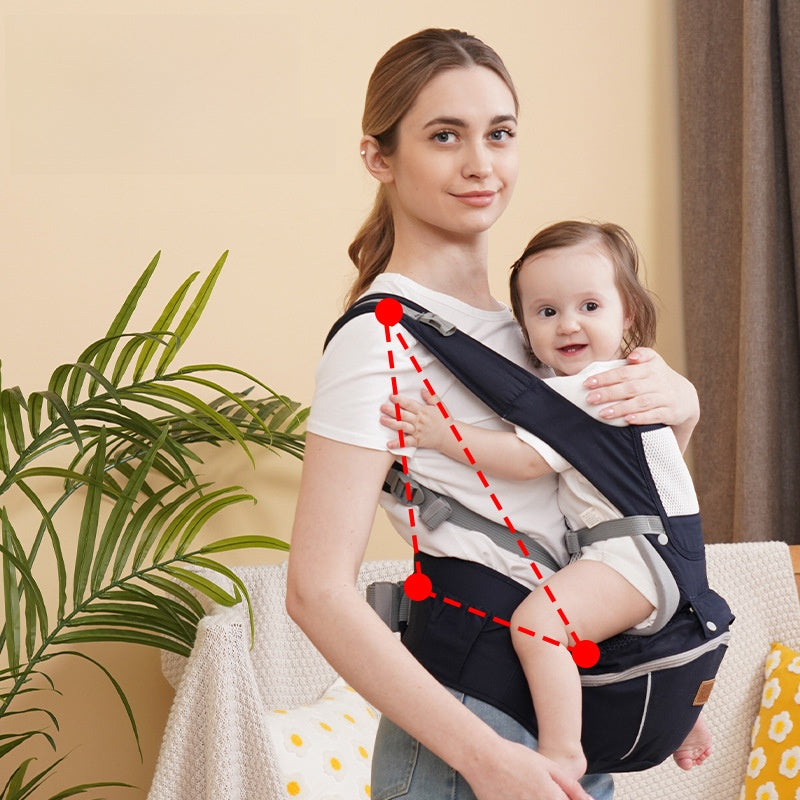 Ultimate 4-in-1 Ergonomic Baby Carrier with Integrated Hip Seat