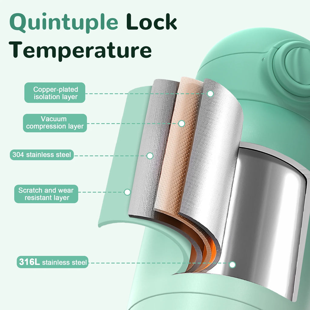 Ultimate Portable Baby Bottle Warmer - Dual Heating Modes for Perfect Feeding Temperature, 12 OZ Capacity in Green